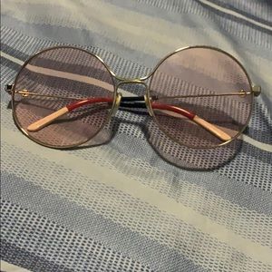 Gold Gucci sunglasses
